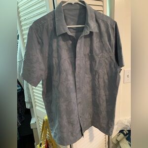 Vuori Men's Charcoal Floral Button Down Shirt